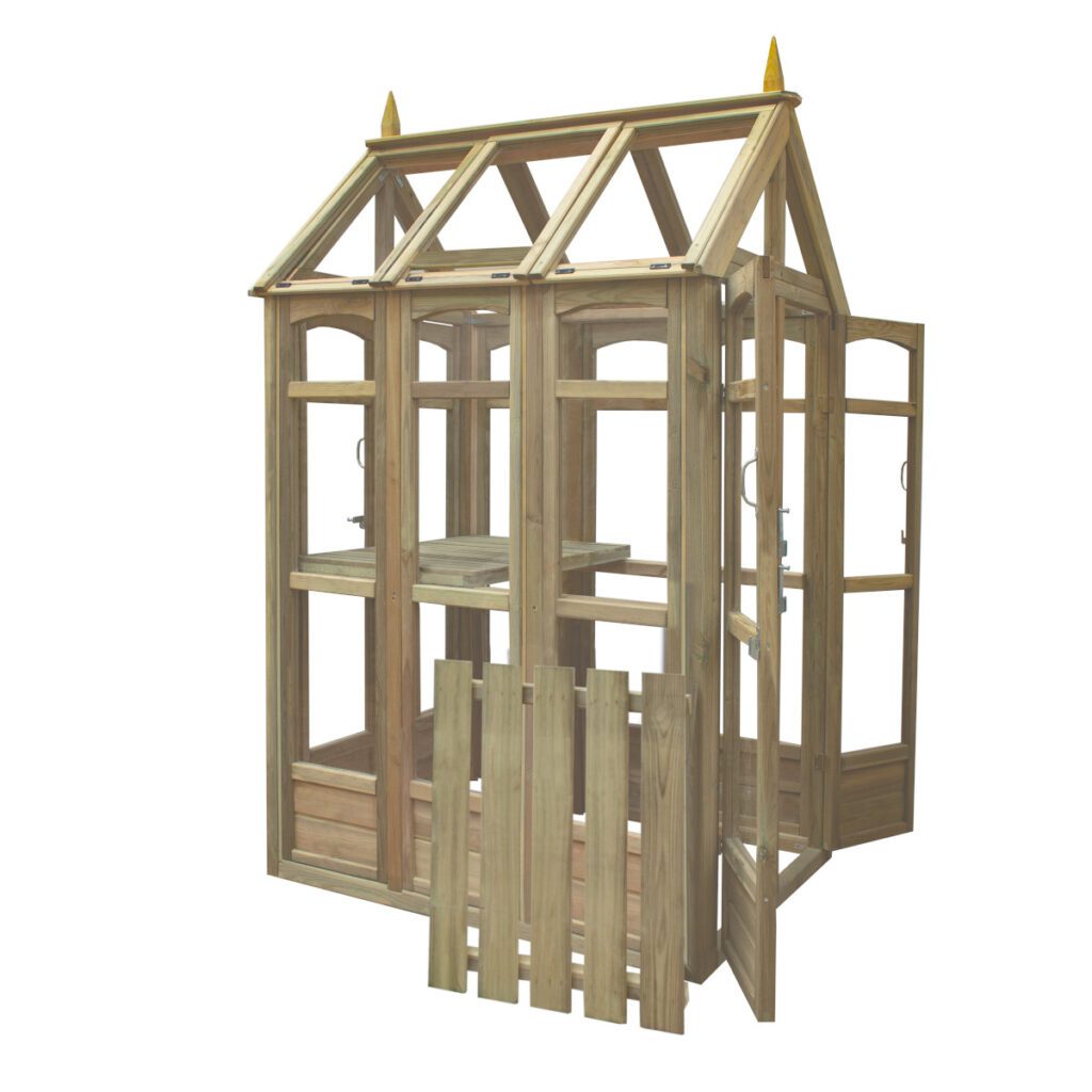 Forest Garden Victorian Walk Around Greenhouse with Auto Vent 5013053176368 2